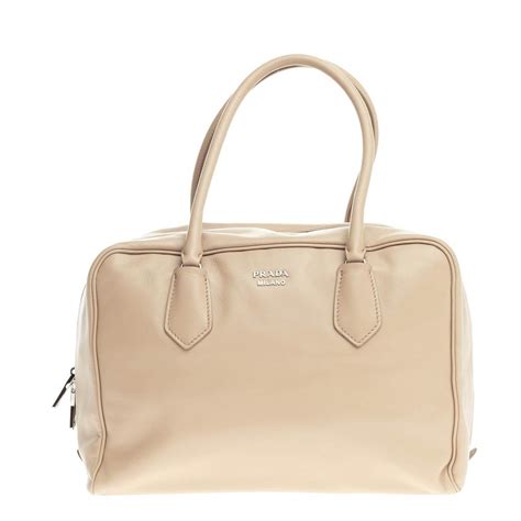 prada satchel inside bauletto medium calfskin leather cammeo taupe|Prada Inside Bauletto Bag .